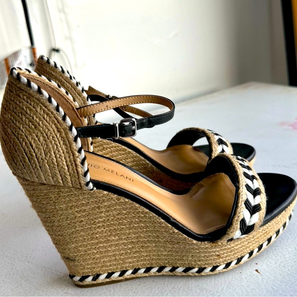 Antonio Melani Espadrille Wedge Sandals, Size 8